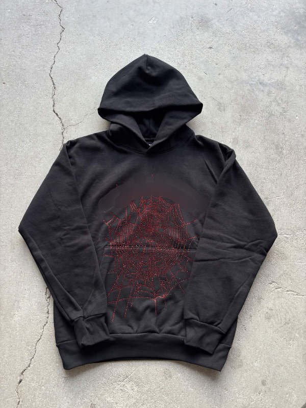 sd4der hoodie red rhinestone